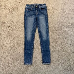 American Eagle Outfitters Dark Blue Skinny Jeans Size 4